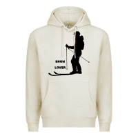 Oatmeal Heather nighttime ski adventure Premium Hoodie - tuanDangUi