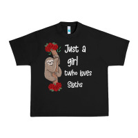Black just a girl who loves sloths Urban Heavy Tee - Bettercallsaul