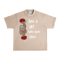 French Oak just a girl who loves sloths Urban Heavy Tee - Bettercallsaul