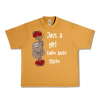 Peanut Butter just a girl who loves sloths Urban Heavy Tee - Bettercallsaul