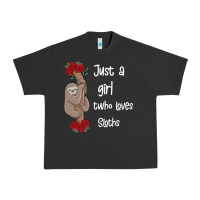 Pigment Black just a girl who loves sloths Urban Heavy Tee - Bettercallsaul