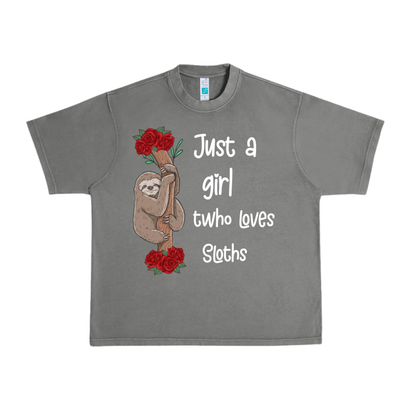 Just A Girl Who Loves Sloths Urban Heavy Tee by Bettercallsaul | Teevron