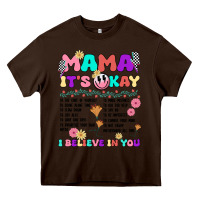 Chocolate Brown mama it's okay Heavy Core Tee - JahusDesignShop