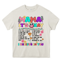 Cream mama it's okay Heavy Core Tee - JahusDesignShop