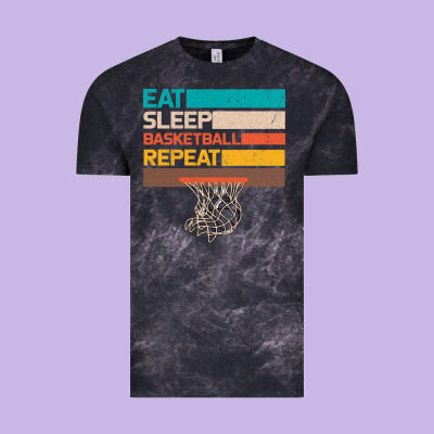 Eat Sleep Basketball Repeat Vintage Tee Designed By Bettercallsaul