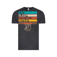 Vintage Black Eat Sleep Basketball Repeat Vintage Tee - Bettercallsaul