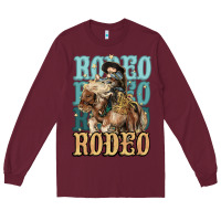 Burgundy Rodeo kid Cowboy midilli horse Long Sleeve Tee - HowdyJamesFarm