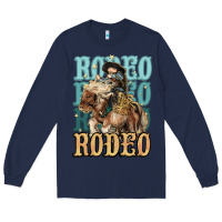 Navy Rodeo kid Cowboy midilli horse Long Sleeve Tee - HowdyJamesFarm