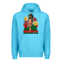 Ocean Blue believe black woman Premium Hoodie - FaDigitalArtStudio