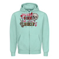 Seafoam Valentine's Day Roses Are Red I Am Going To Bed Zipper Hoodie - FaDigitalArtStudio
