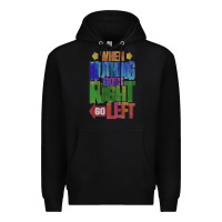 Black motivational direction quote Premium Hoodie - tuanDangUi