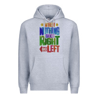 Heather Grey motivational direction quote Premium Hoodie - tuanDangUi