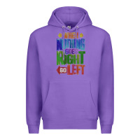 Purple motivational direction quote Premium Hoodie - tuanDangUi