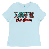 Baby Blue christmas gemstone love Ladies Tee - RanaPortraitStore