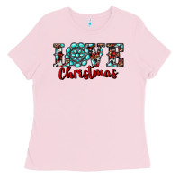 Bubblegum Pink christmas gemstone love Ladies Tee - RanaPortraitStore