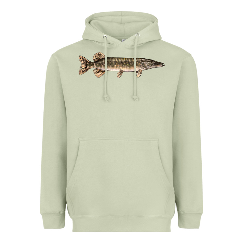 Northern Pike Fish Illustrations Heavyweight Hoodie by LillyAllenDesigns | Teevron