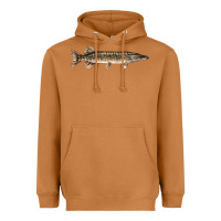 Meerkat Northern Pike Fish Illustrations Heavyweight Hoodie - LillyAllenDesigns