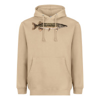Mushroom Northern Pike Fish Illustrations Heavyweight Hoodie - LillyAllenDesigns