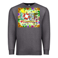Charcoal Heather Love Summer Premium Sweatshirt - CowhideDigitalArt
