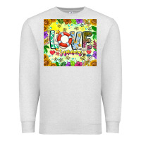 Oatmeal Heather Love Summer Premium Sweatshirt - CowhideDigitalArt