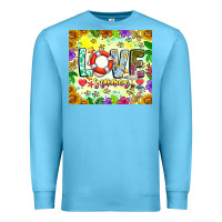 Ocean Blue Love Summer Premium Sweatshirt - CowhideDigitalArt