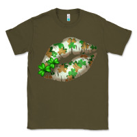 Army Green St. Patricks Day White Lips Classic Tee - Bettercallsaul