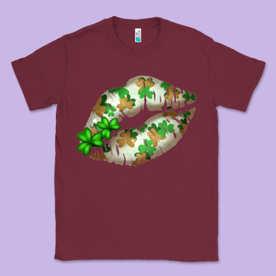 St. Patricks Day White Lips Classic Tee Designed By Bettercallsaul