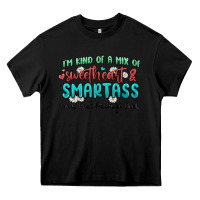 Black im  kind of a mix of sweetheart and smartass Heavy Core Tee - MaliasSmallBusiness