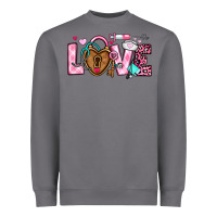 Storm love valentines day nurse Heavyweight Sweatshirt - OliviaCreatesArt