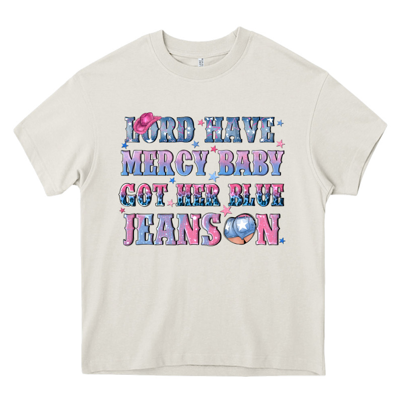 Lord Have Mercy Baby Got Her Blue Jeans On Heavy Core Tee by NancyCooperArtShop | Teevron