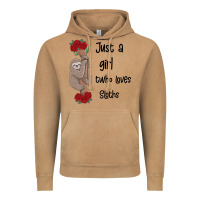 Vintage Camel just a girl who loves sloths Vintage Hoodie - Bettercallsaul