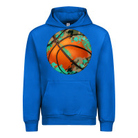 Cobalt western basketball camouflage glitter pattern Urban Hoodie - Artiststas