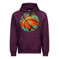 Mauve Wine western basketball camouflage glitter pattern Urban Hoodie - Artiststas