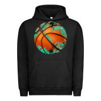 Pigment Black western basketball camouflage glitter pattern Urban Hoodie - Artiststas