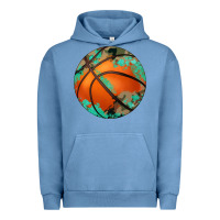Pigment Pebble Blue western basketball camouflage glitter pattern Urban Hoodie - Artiststas
