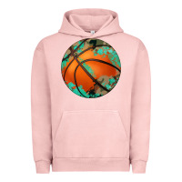 Pigment Salmon western basketball camouflage glitter pattern Urban Hoodie - Artiststas