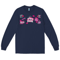 Navy burn book Long Sleeve Tee - TumblerDesignByShophia