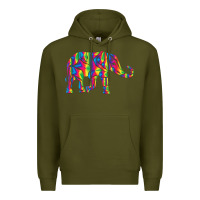 Army Green Elephant1687 Premium Hoodie - tuanDangUi