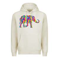 Oatmeal Heather Elephant1687 Premium Hoodie - tuanDangUi