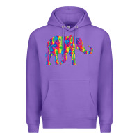Purple Elephant1687 Premium Hoodie - tuanDangUi