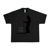 Black nighttime ski adventure Urban Heavy Tee - tuanDangUi