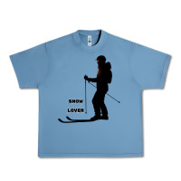 Pebble Blue nighttime ski adventure Urban Heavy Tee - tuanDangUi
