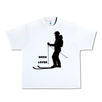 White nighttime ski adventure Urban Heavy Tee - tuanDangUi