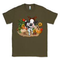 Army Green Fall baby cow Classic Tee - RanaPortraitStore