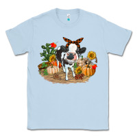 Dusty Blue Fall baby cow Classic Tee - RanaPortraitStore