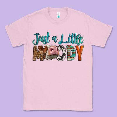 Western Just A Little Moody Cow Classic Tee Designed By Lillyallendesigns