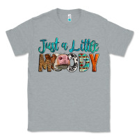 Heather Grey Western Just A Little Moody Cow Classic Tee - LillyAllenDesigns