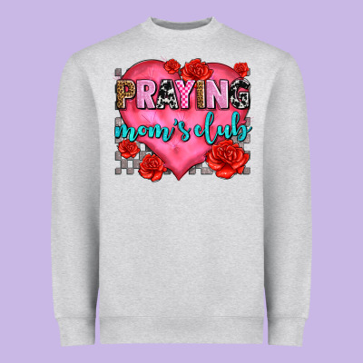 Praying Moms Club Olivia Heavyweight Sweatshirt Designed By Oliviacreatesart