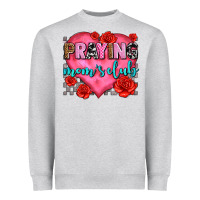 Heather Grey praying moms club olivia Heavyweight Sweatshirt - OliviaCreatesArt
