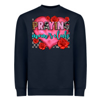 Navy praying moms club olivia Heavyweight Sweatshirt - OliviaCreatesArt